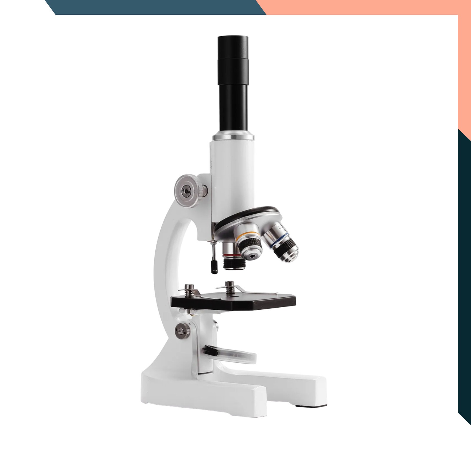 64X-2400X Monocular Optical Microscope with Phone Holder & LED Light ...