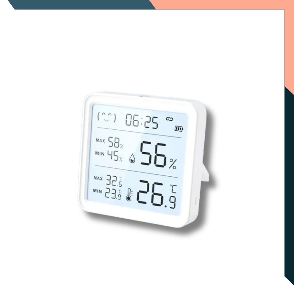 Tuya WiFi Hygrothermometer: Temperature & Humidity Sensor, Backlight, Hygrometer, Thermometer, Bluetooth APP Remote Control