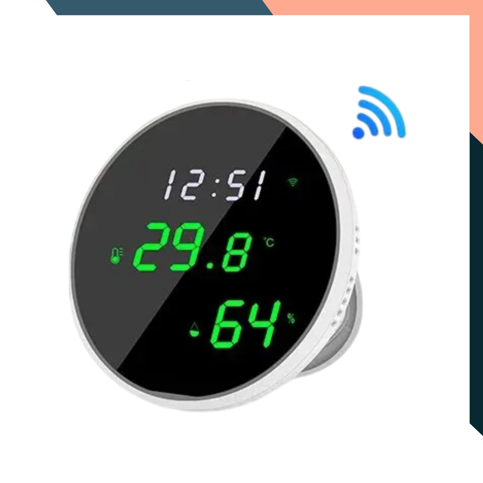 Tuya WiFi Hygrometer: Temperature & Humidity Sensor, Thermometer With LED Display