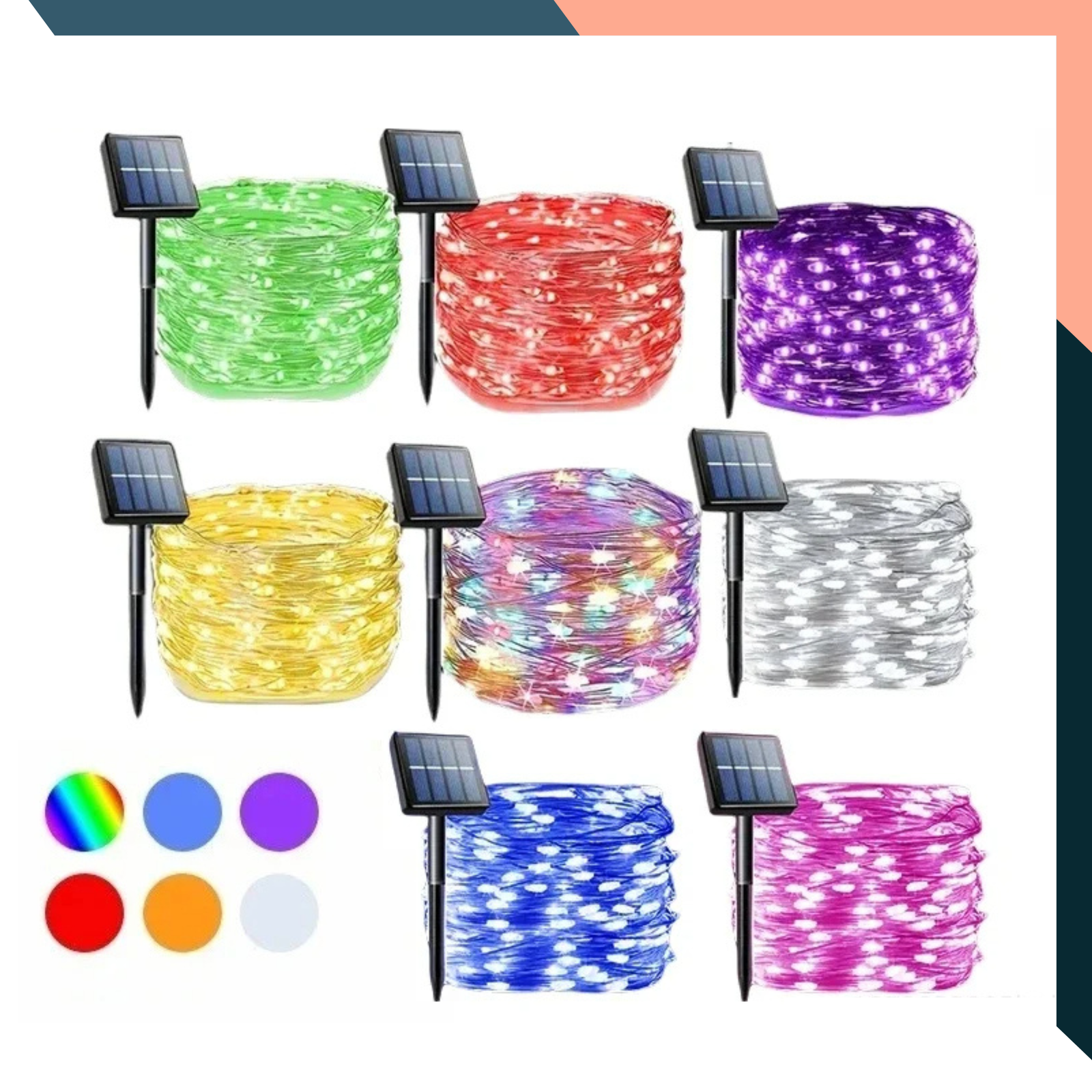 42M 400-LED Solar String Lights | Waterproof Outdoor Festoon Garden Decor