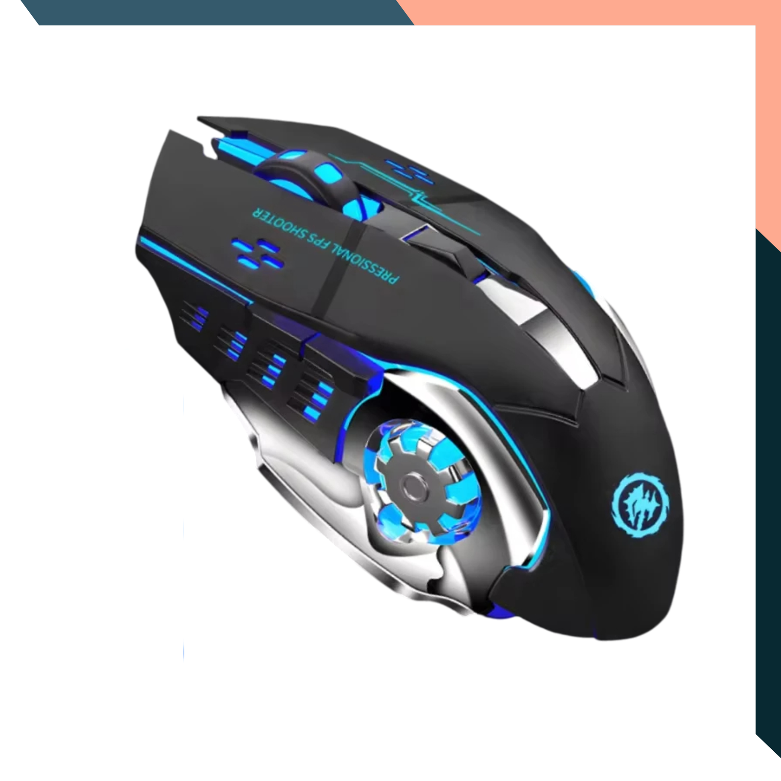 Rechargeable Wireless Mouse with LED Backlight