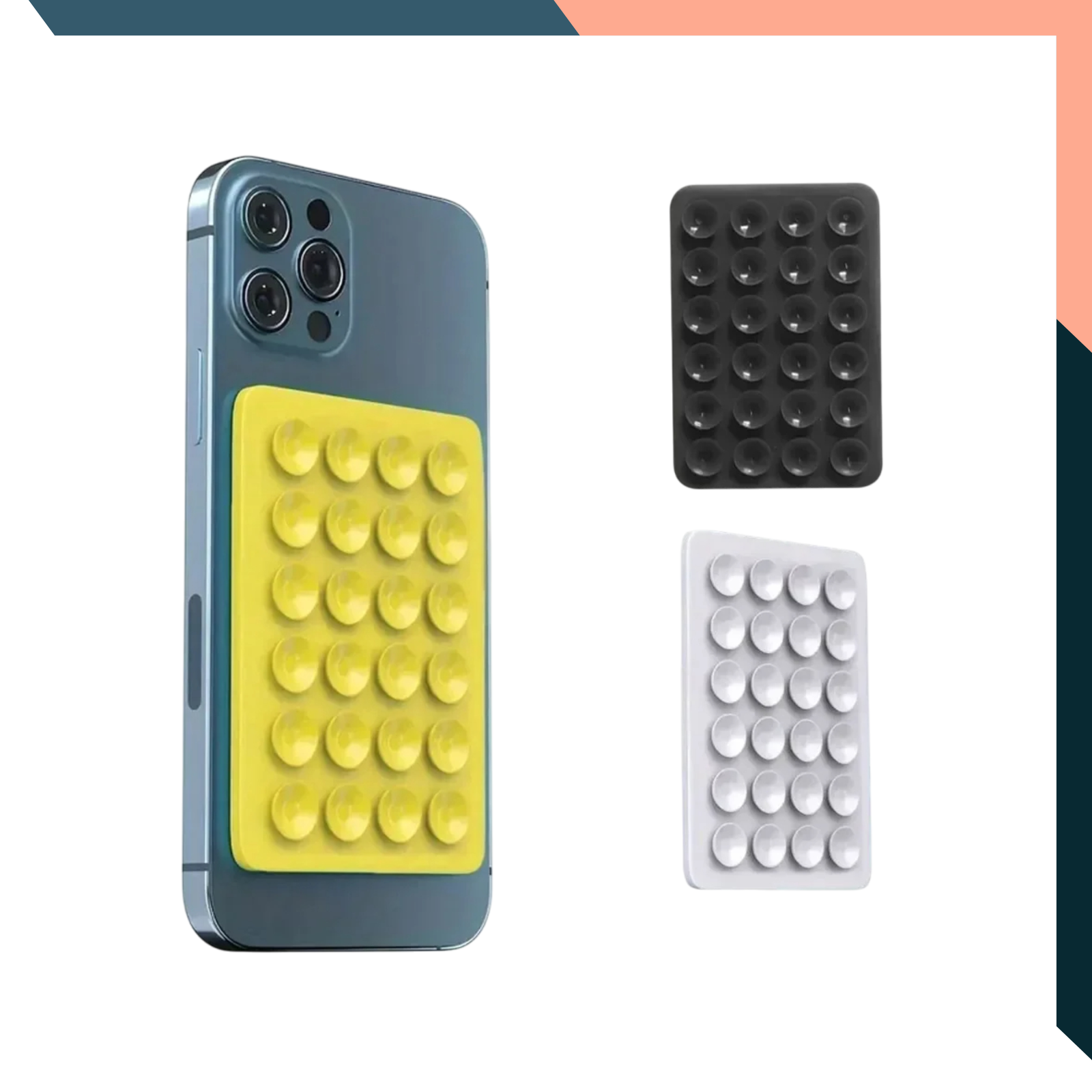 Silicone Suction Phone Stand – Non-Slip Holder for Selfies & Videos