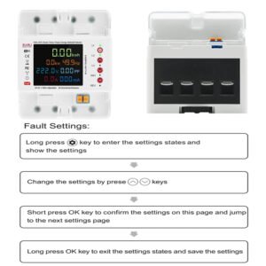 Mounted energy meter on industrial control panel