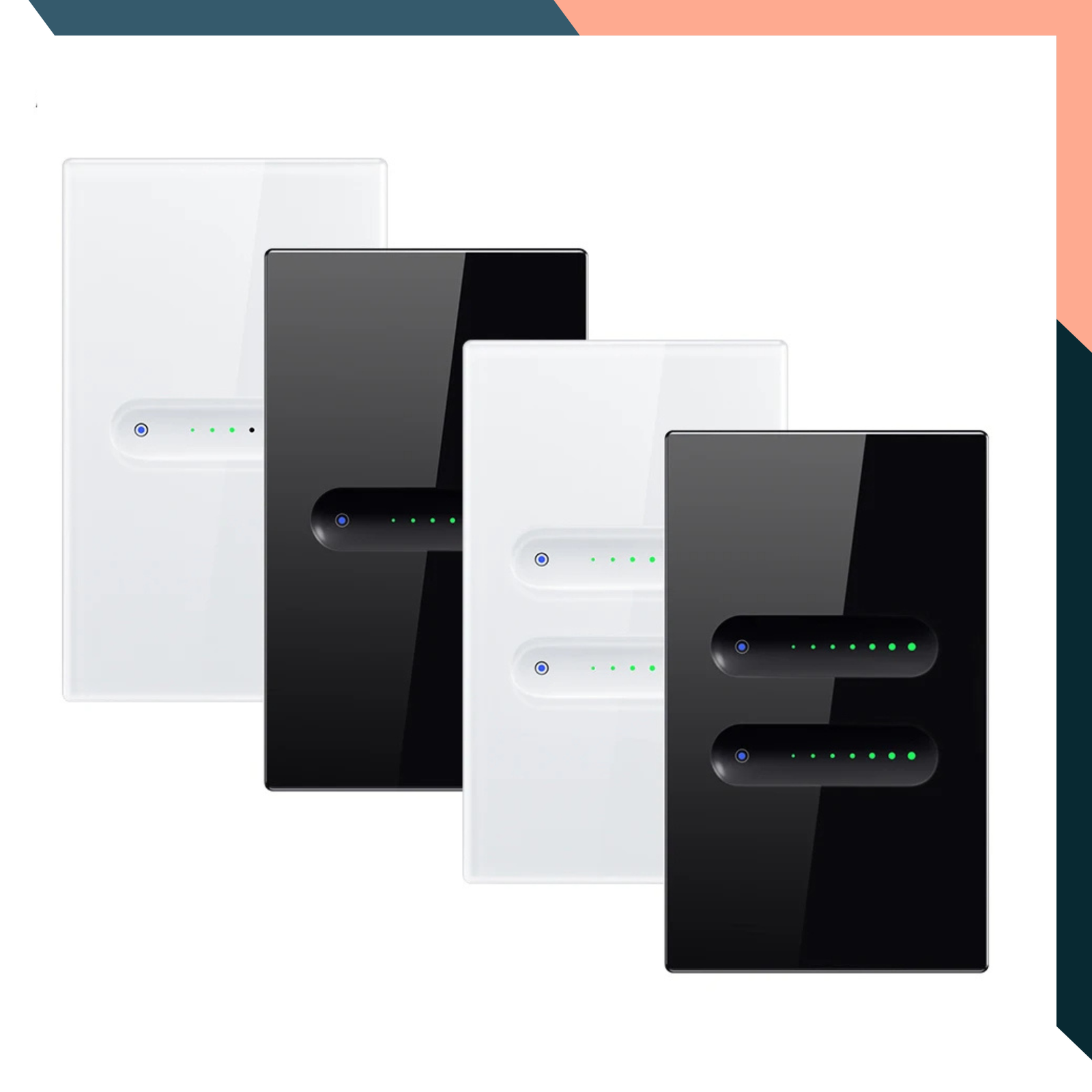 Smart WiFi/ZigBee Dimmer Switch 1/2 Gang – Alexa Google Control