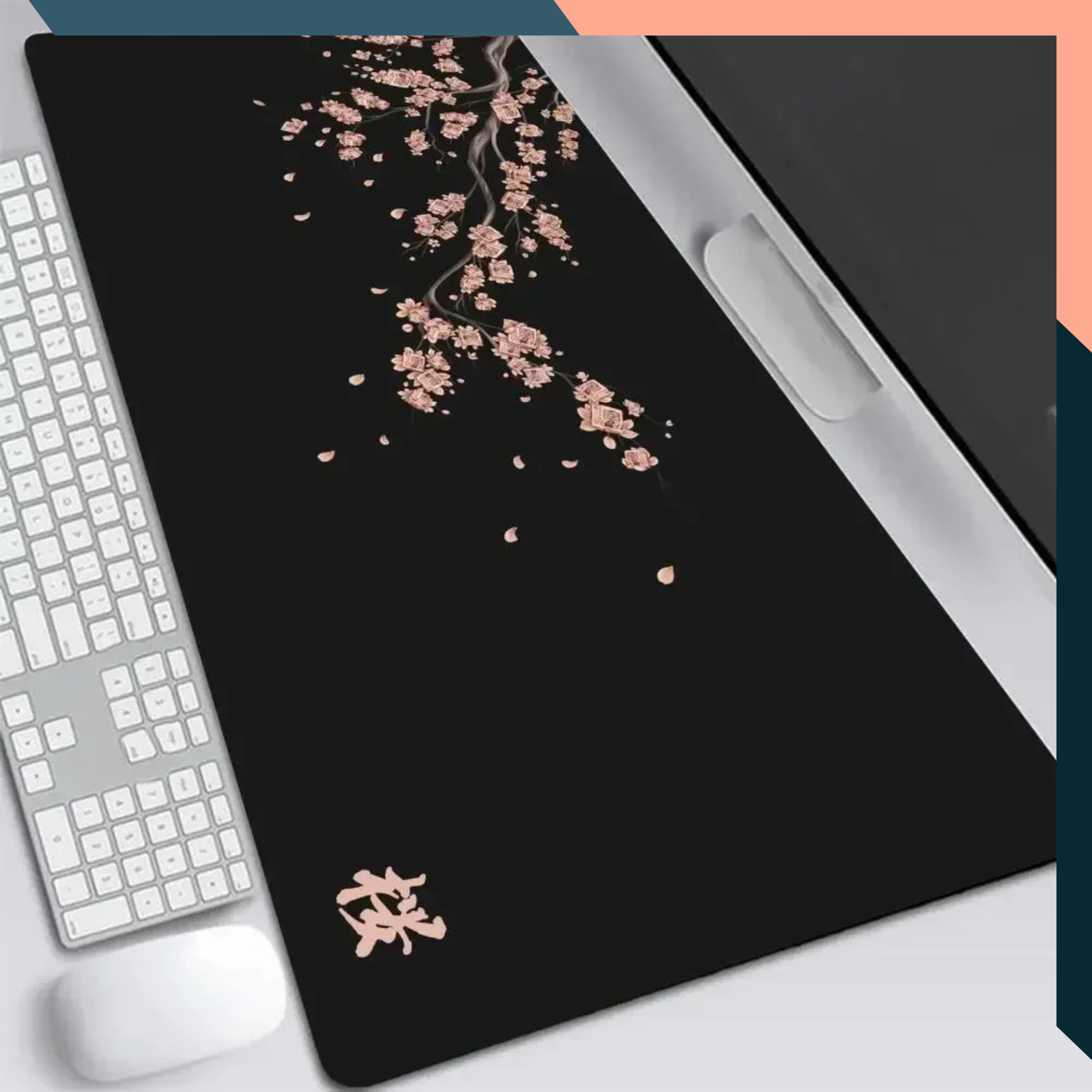 XXL Sakura Cherry Blossom Mouse Pad Desk Mat for Gaming Laptop PC