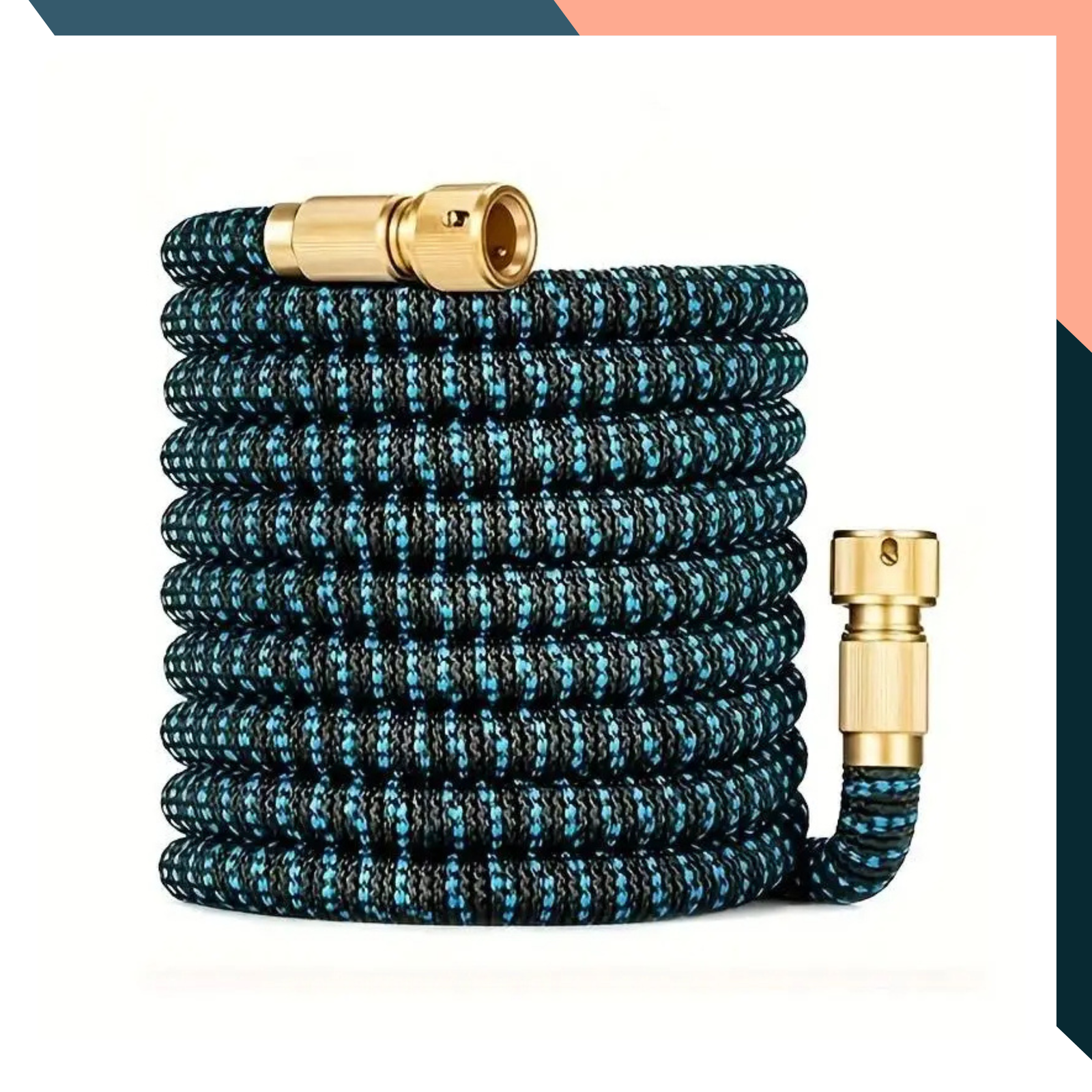 Retractable Garden Hose 1/2 Diameter, High Pressure Car Washer Tube, Magic Irrigation Watering Hose