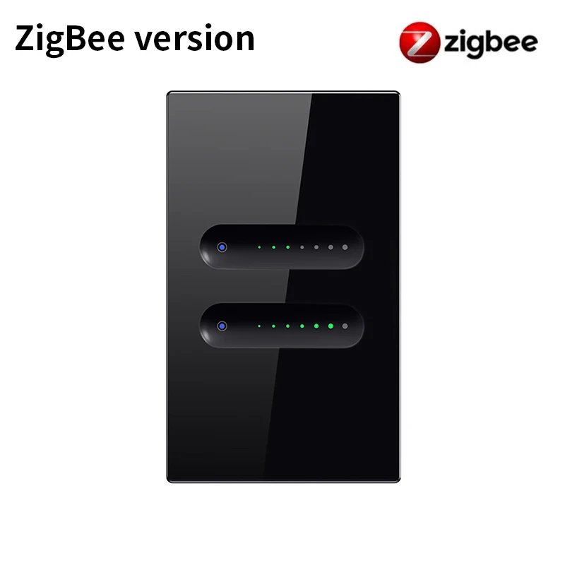 ZigBee 2 gang - Black