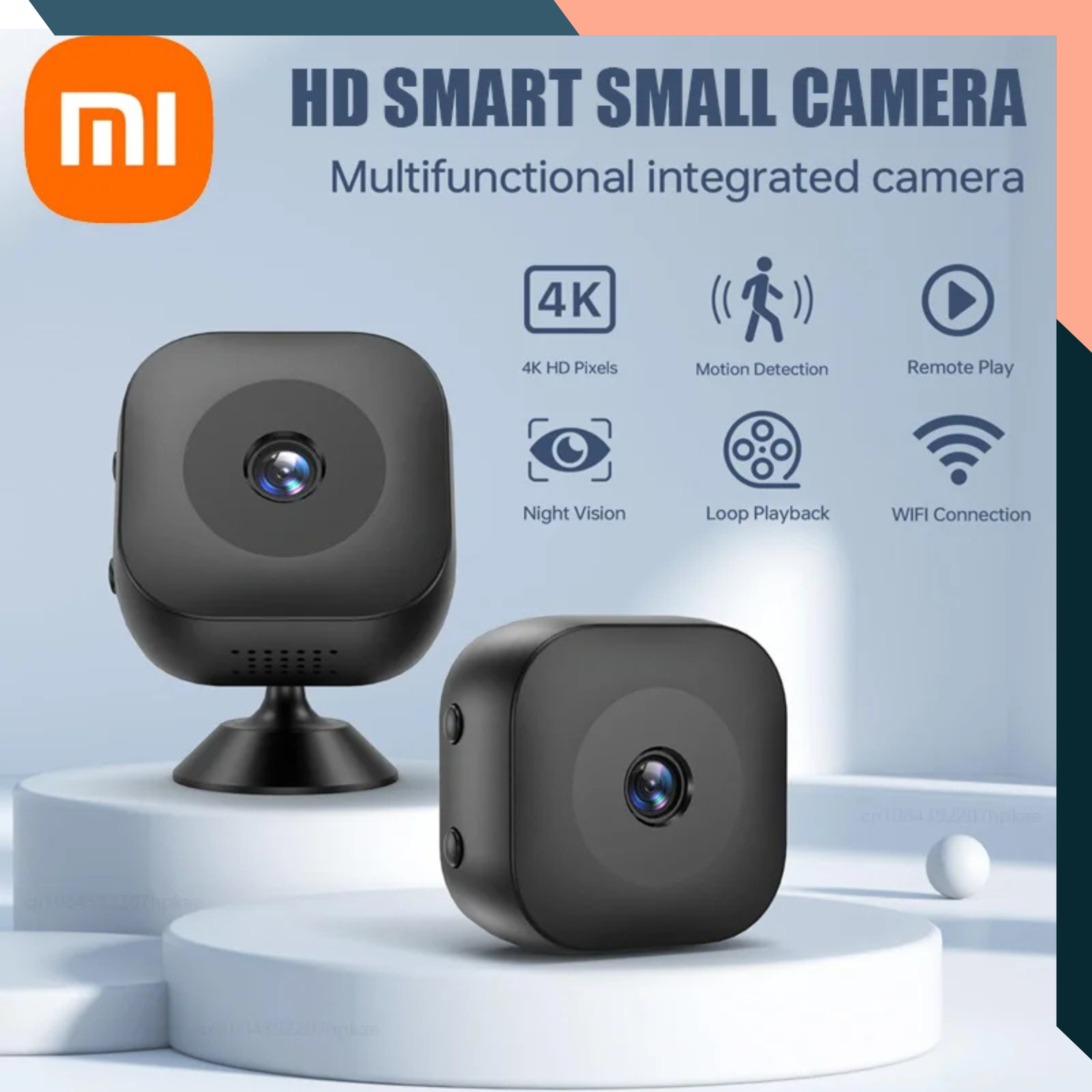 Mini WiFi Security Camera Indoor Full HD IR Night Vision Motion Detection
