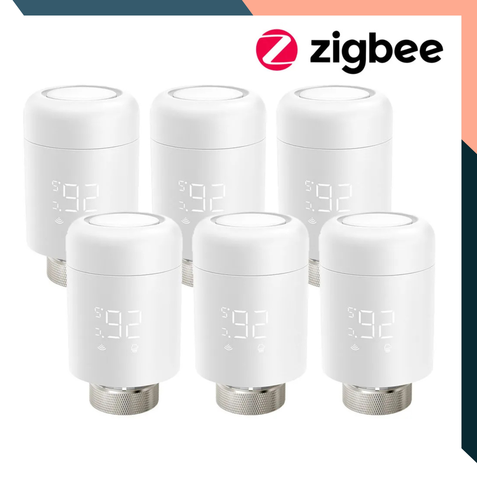 ZigBee TRV Radiator Valve Tuya Smart Thermostat Alexa Google Home Control