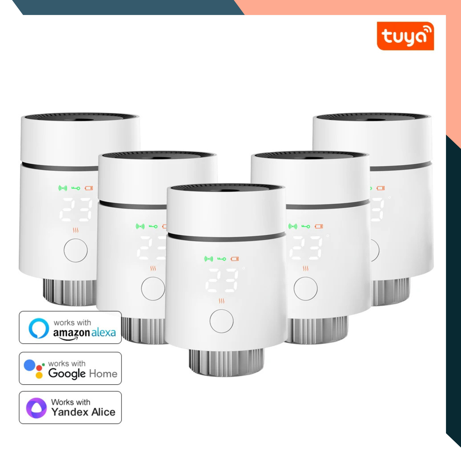 Zigbee Smart Radiator Thermostat TRV Temperature Control Alexa Google