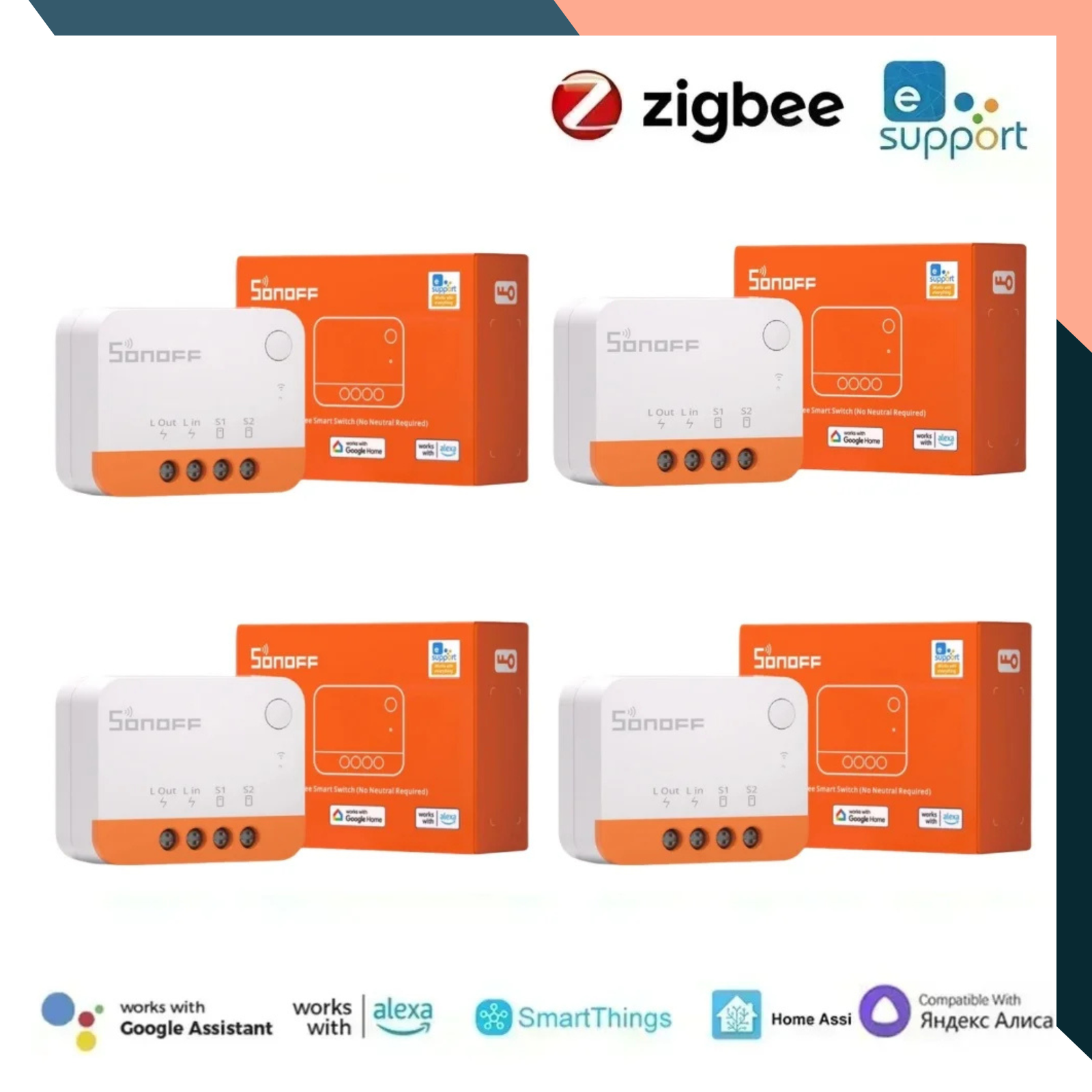 Zigbee Smart Switch No Neutral ZBMINI L2 Two Way Light Control Module