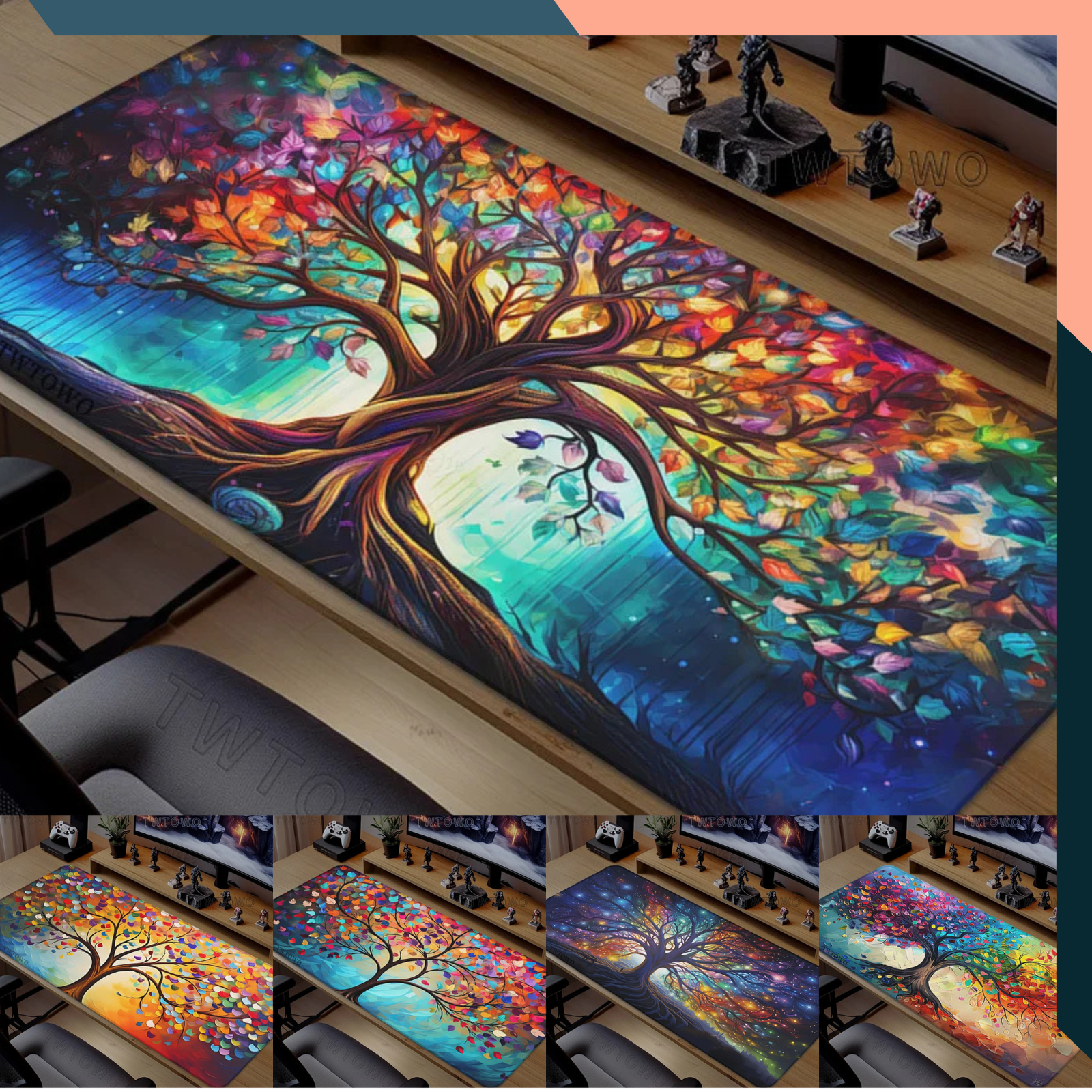 Tree of Life Gaming Mouse Pad XL XXL Desk Mat Non Slip Rubber PC