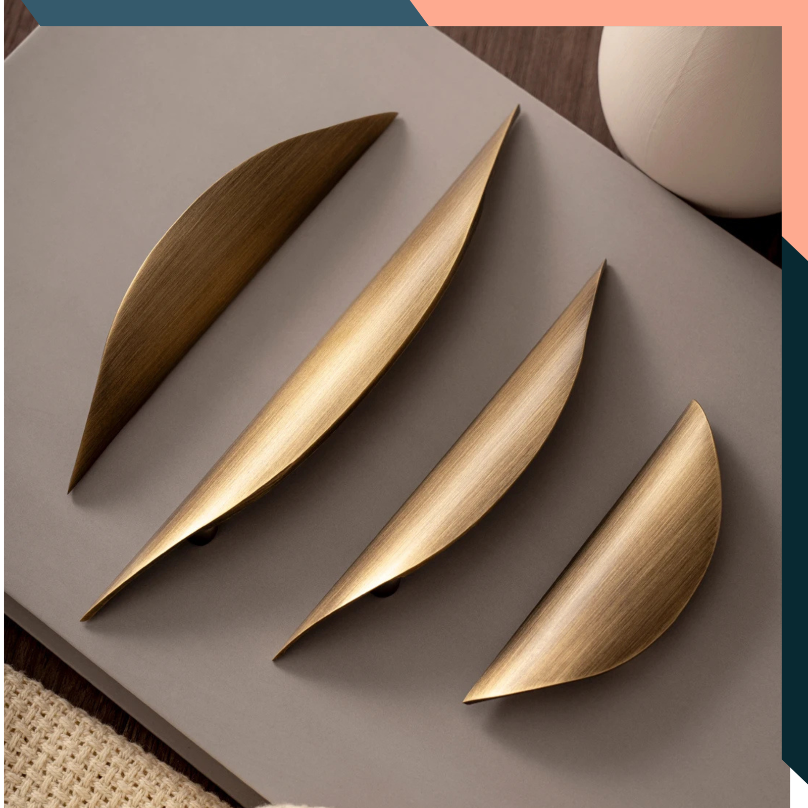 Brass Cabinet Handles Antique Brass Drawer Pulls Cupboard Handle 32-96mm