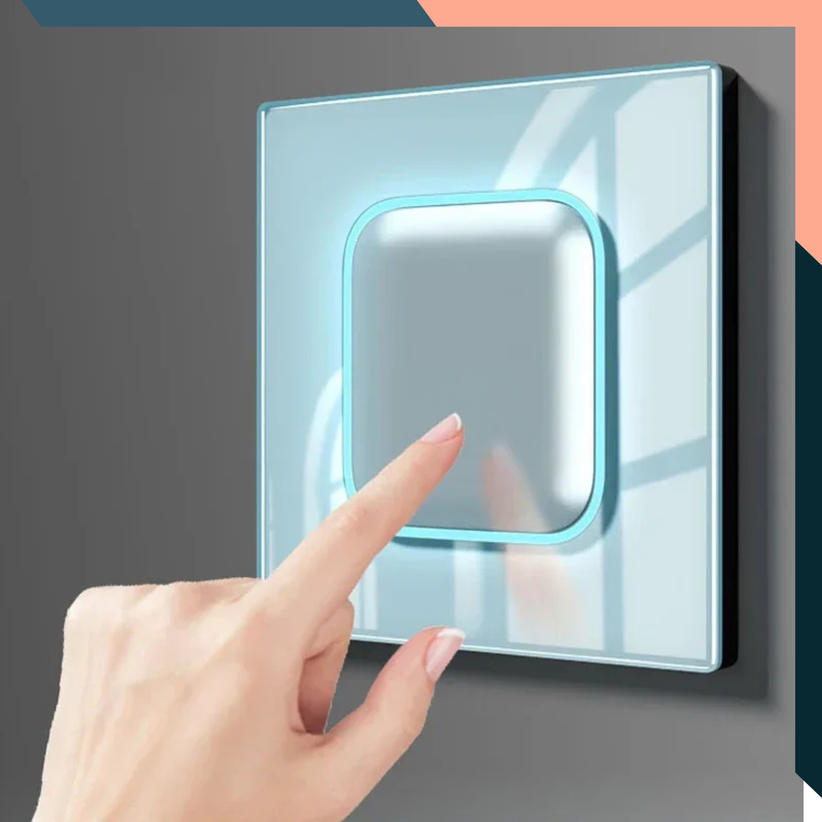 Glass LED Wall Switch 1 2 3 4 Gang 1 2 Way TV TEL Socket Panel UK
