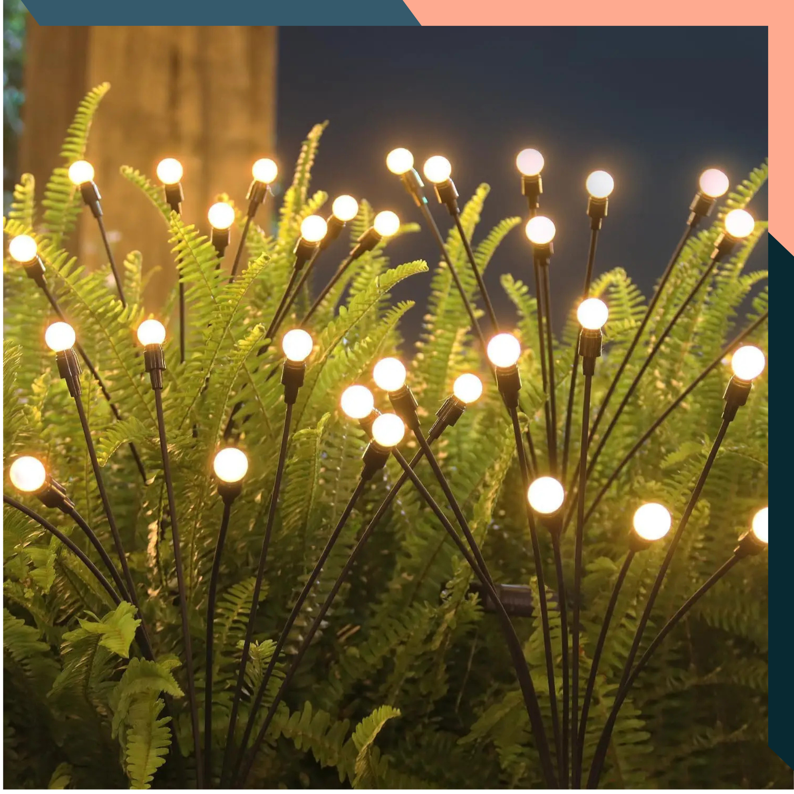 Solar Firefly Garden Lights LED Swaying Outdoor Lights 6/8/10 LED IP65