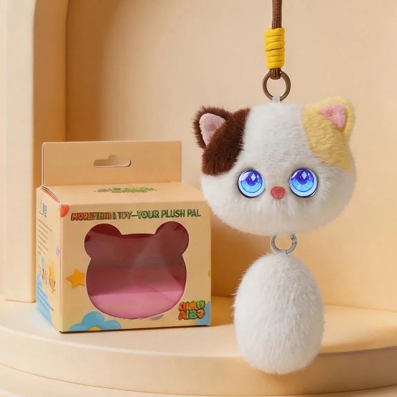 Compact talking cat toy shown for scale