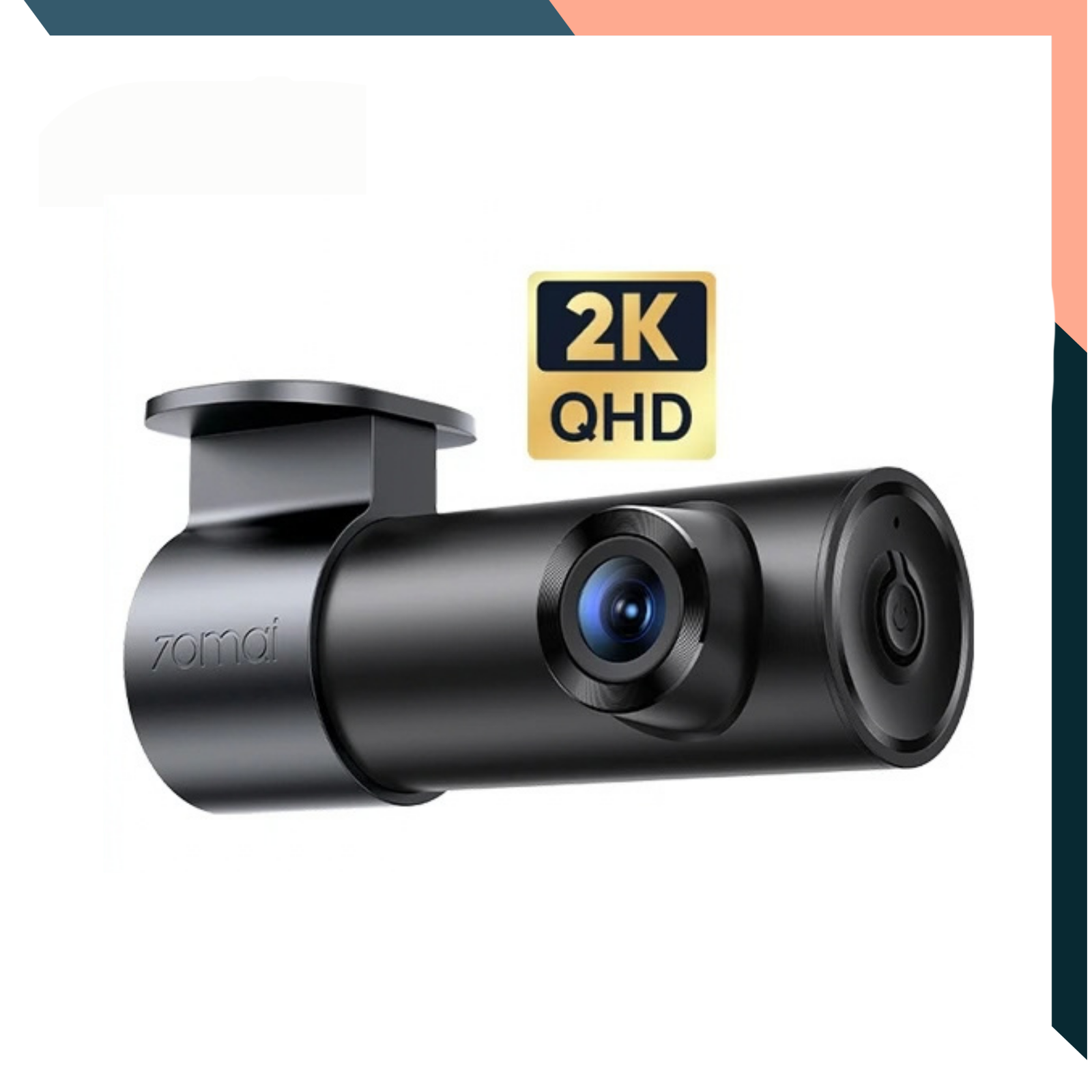 2K 1440P Dash Cam with Voice Control and Night Vision