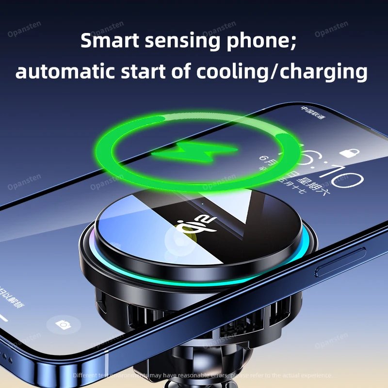 Tempered-glass charging surface with attached phone Tempered-glass charging surface with attached phone