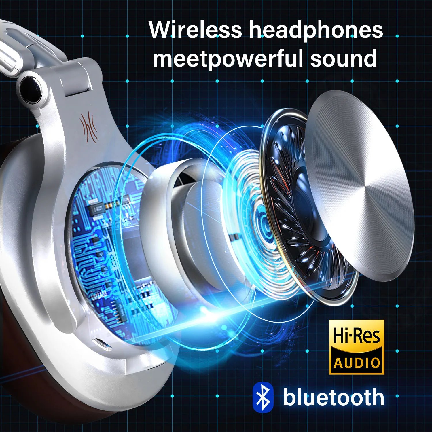 Black over-ear studio headphones option