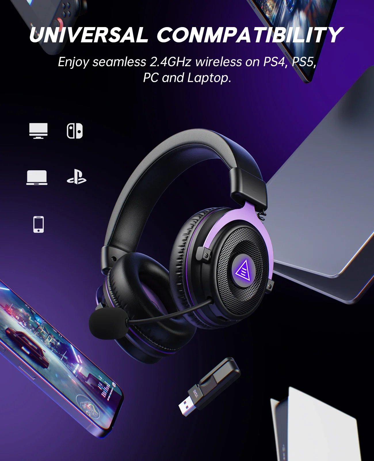 Tri-mode headset connection compatibility diagram