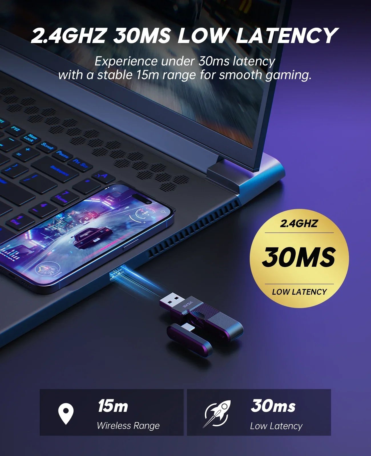 Gaming headset with 50 mm drivers and memory-foam earcups