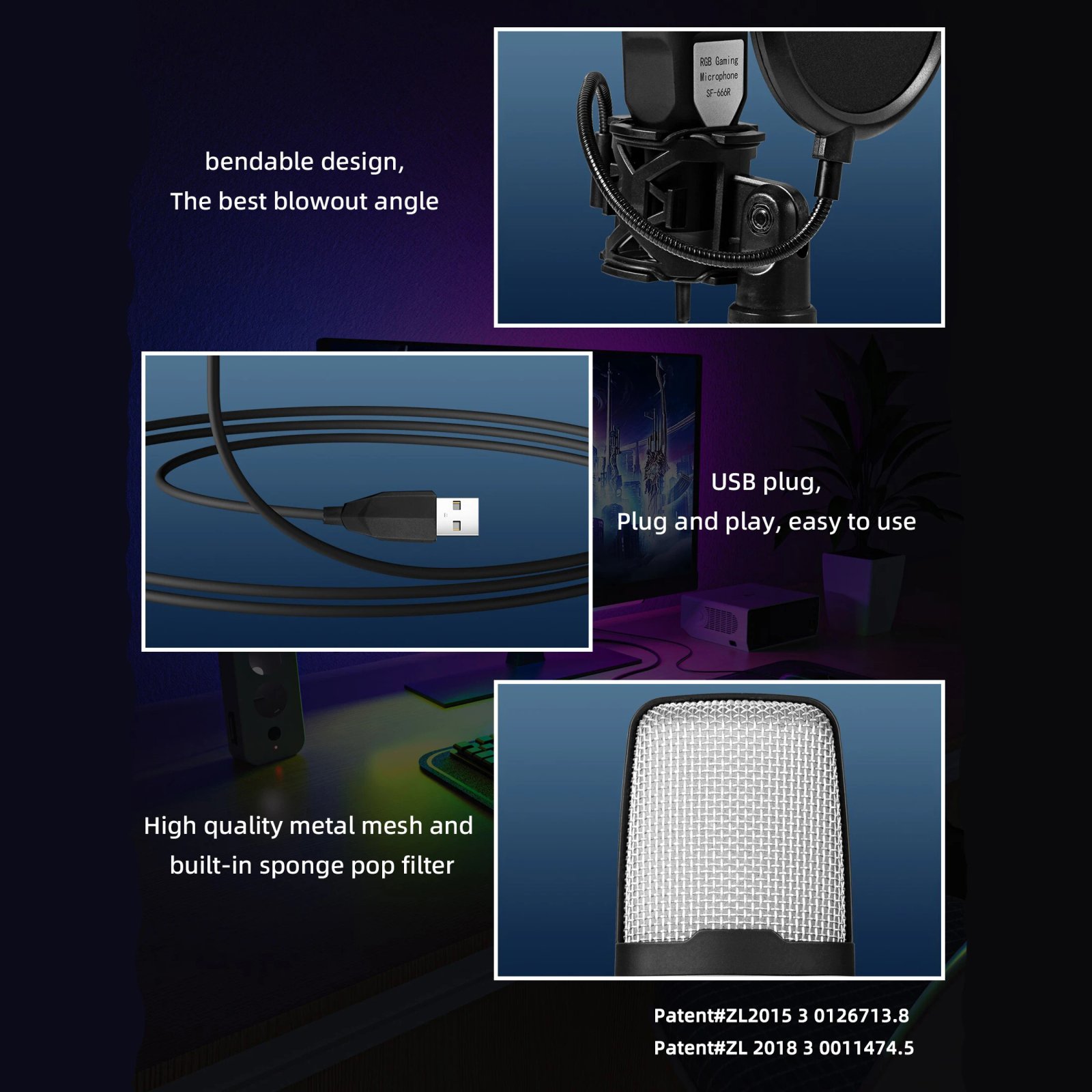 Style C USB microphone recording kit
