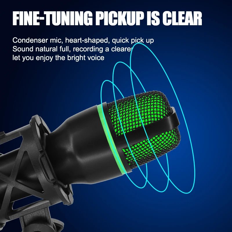 Tabletop USB condenser microphone front view
