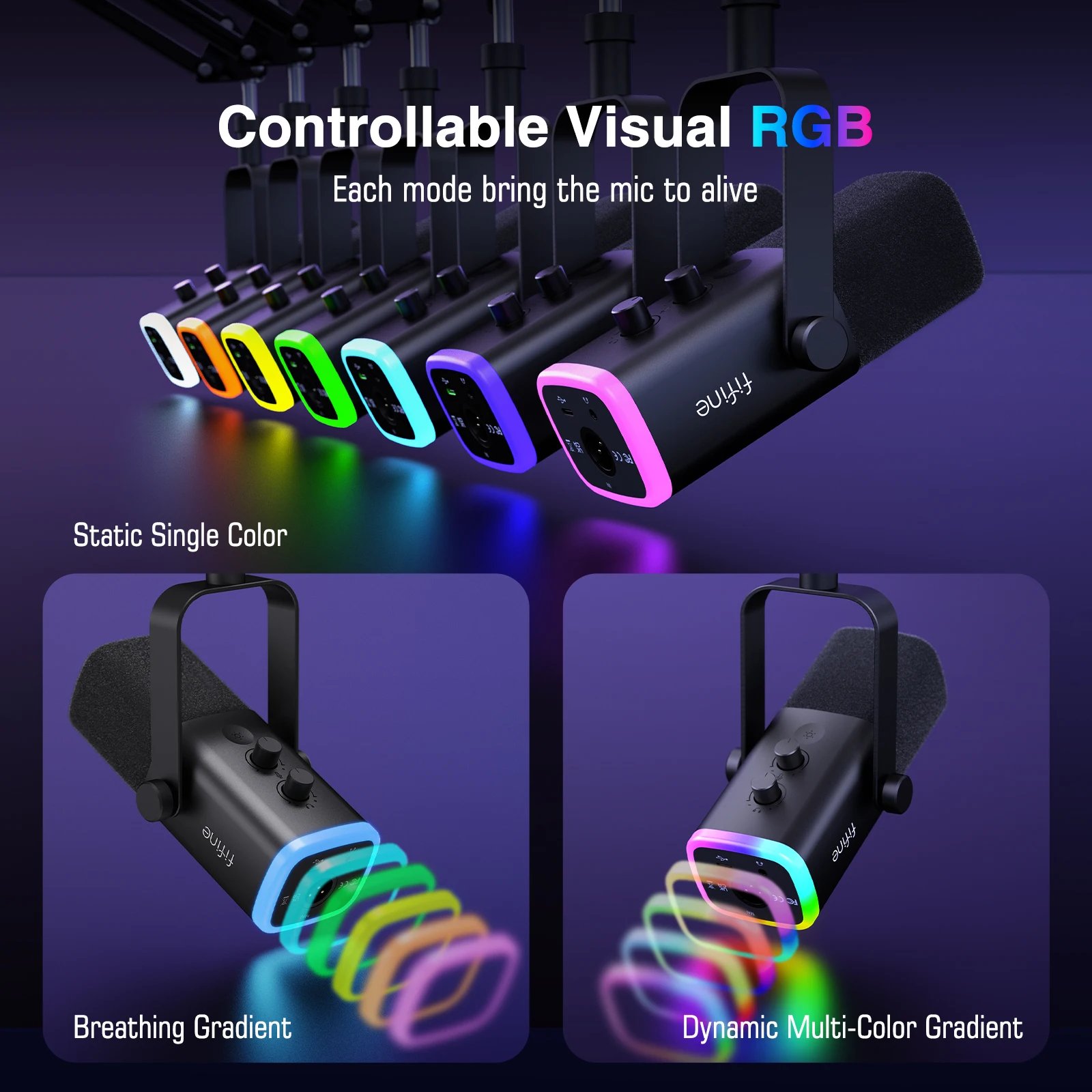 Microphone volume controls and headphone monitoring