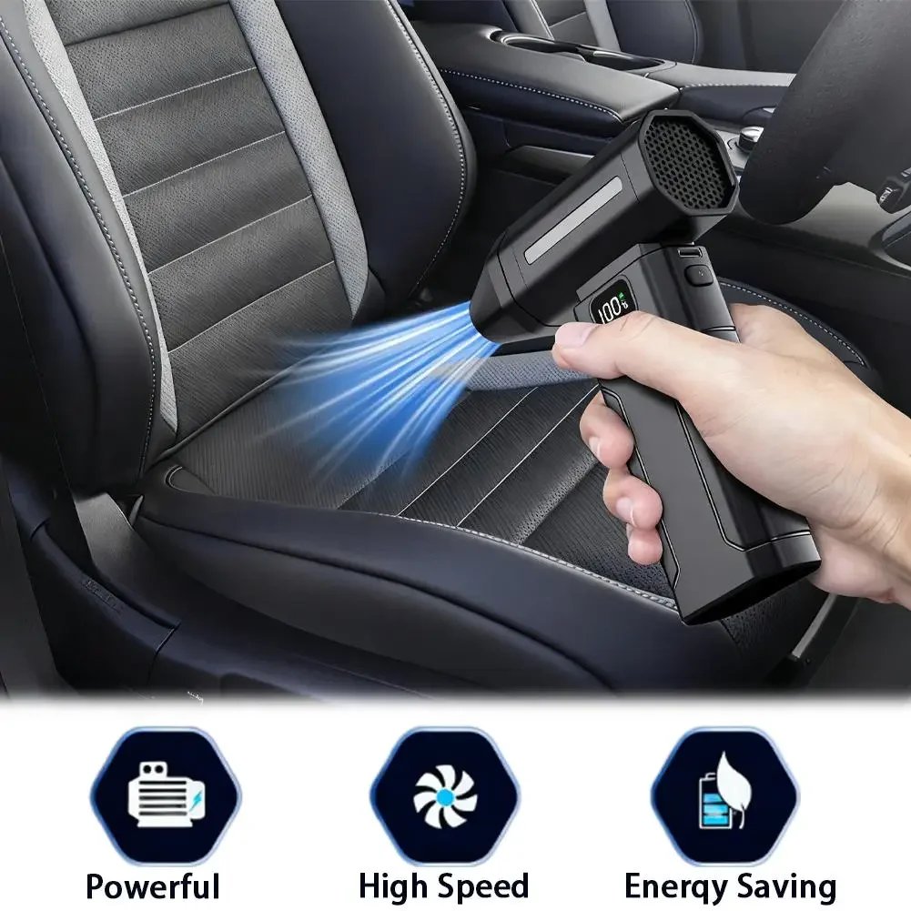 Cordless air duster with charging accessories