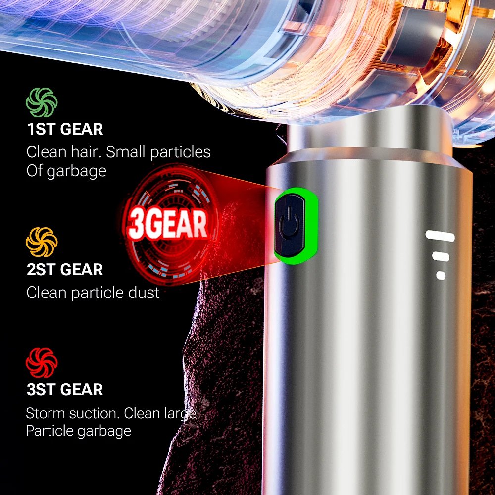 Cordless handheld car vacuum cleaner gallery image 3