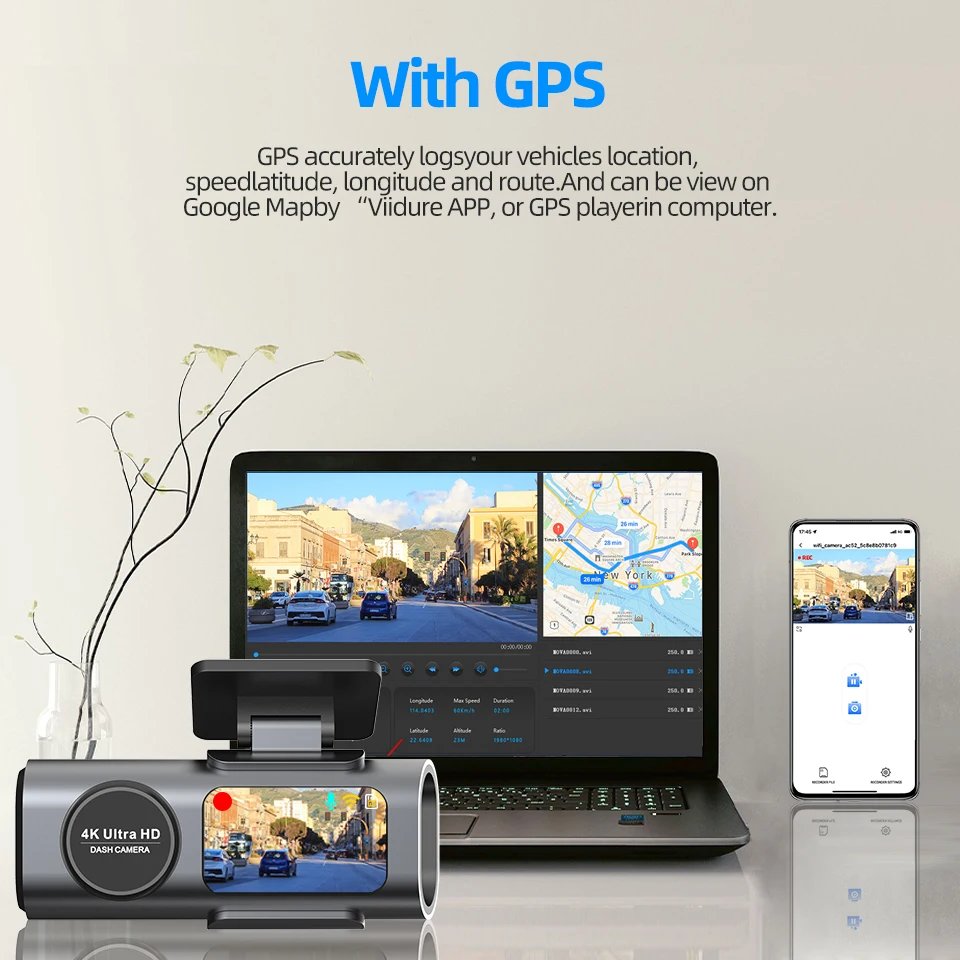 4K Wi-Fi dash cam gallery image 3