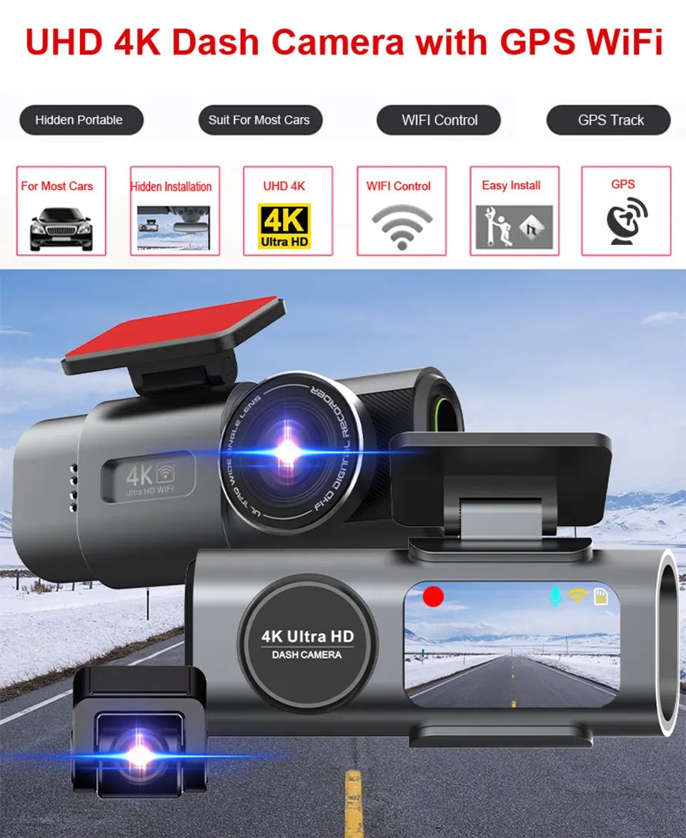 4K Wi-Fi dash cam gallery image 1