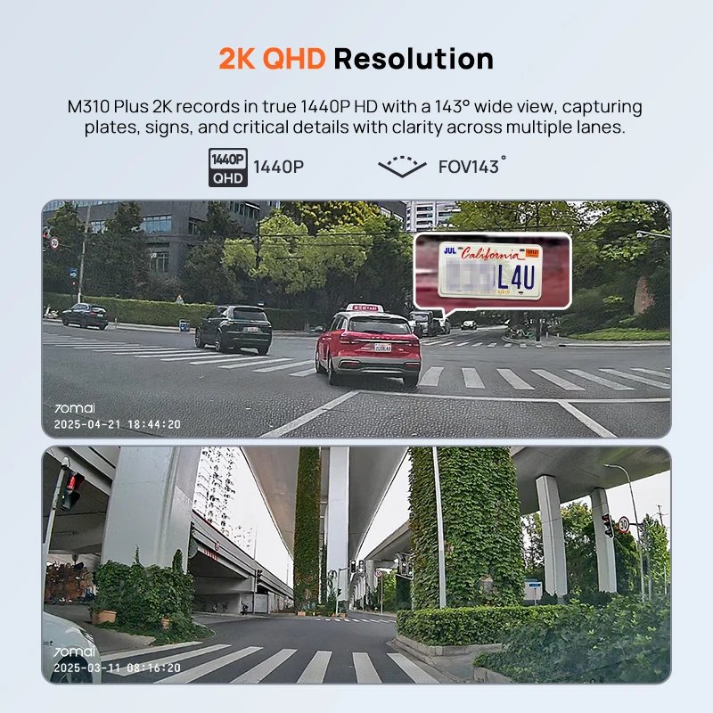 2K 1440P dash cam gallery image 2