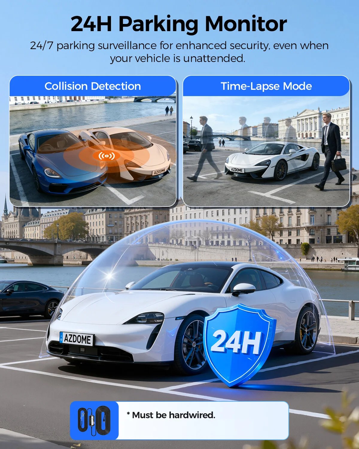 4K three-channel dash cam gallery image 2