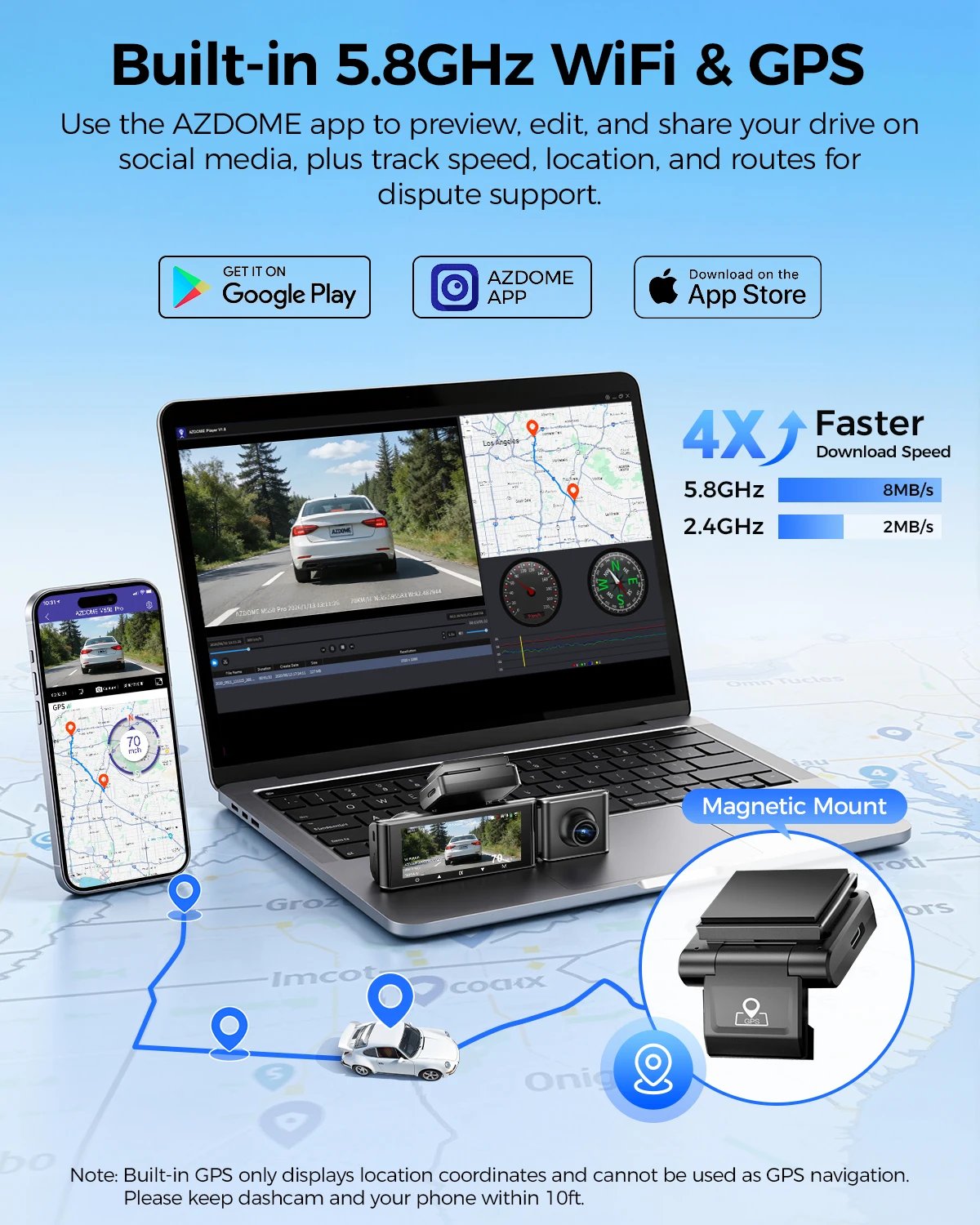 4K three-channel dash cam gallery image 4