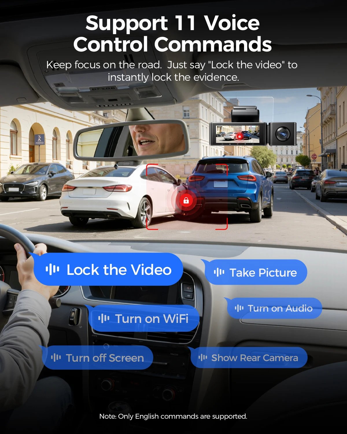 4K three-channel dash cam gallery image 3