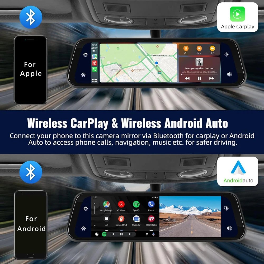 10-inch 4K mirror dash cam gallery image 3