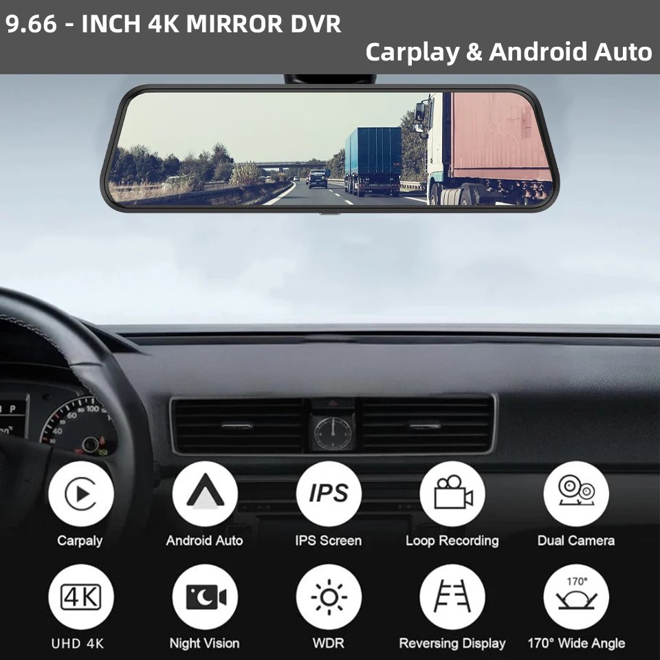 4K touchscreen dash cam gallery image 1