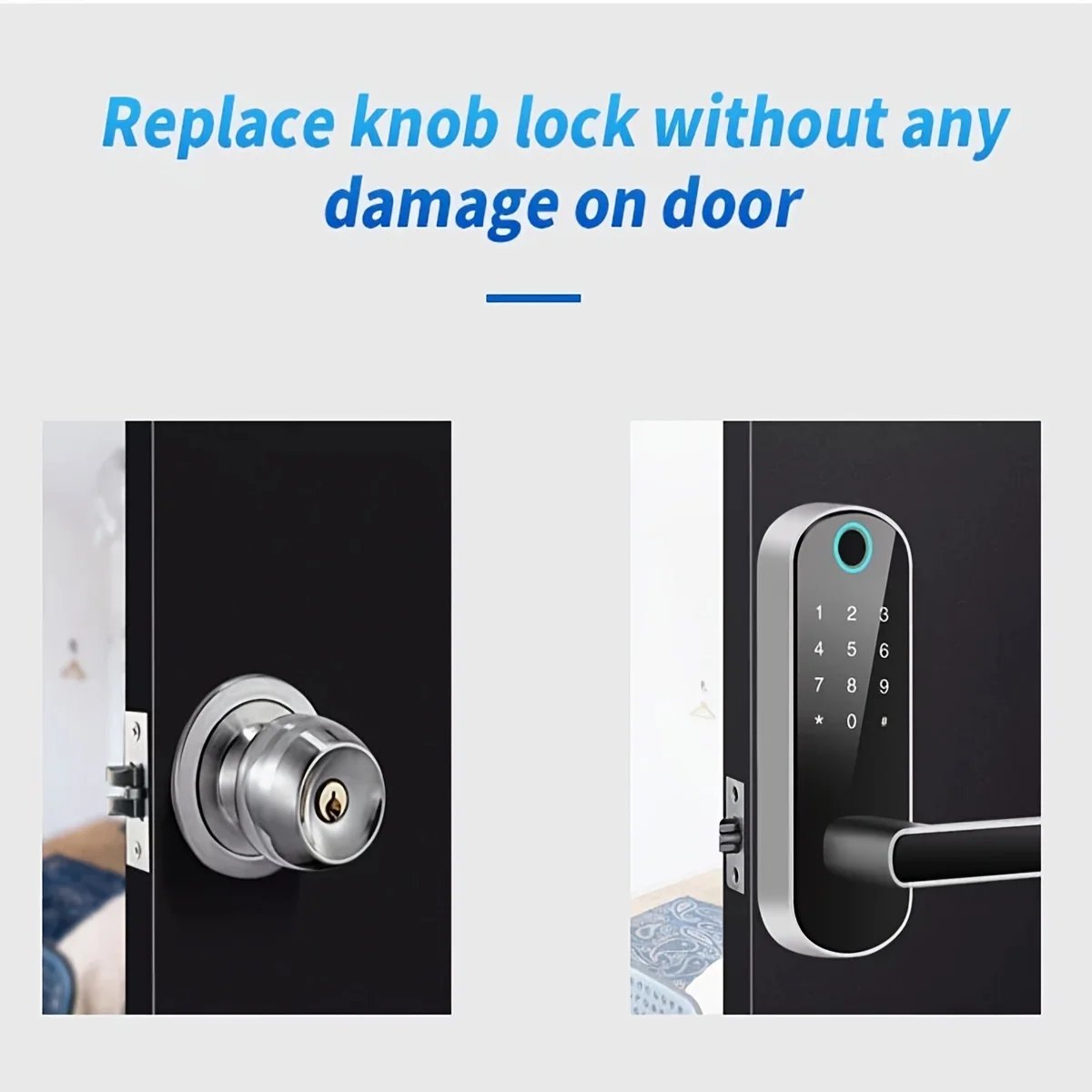 Smart fingerprint door lock gallery image 5