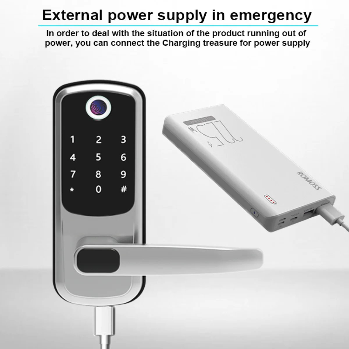 Wi-Fi smart fingerprint door lock gallery image 5