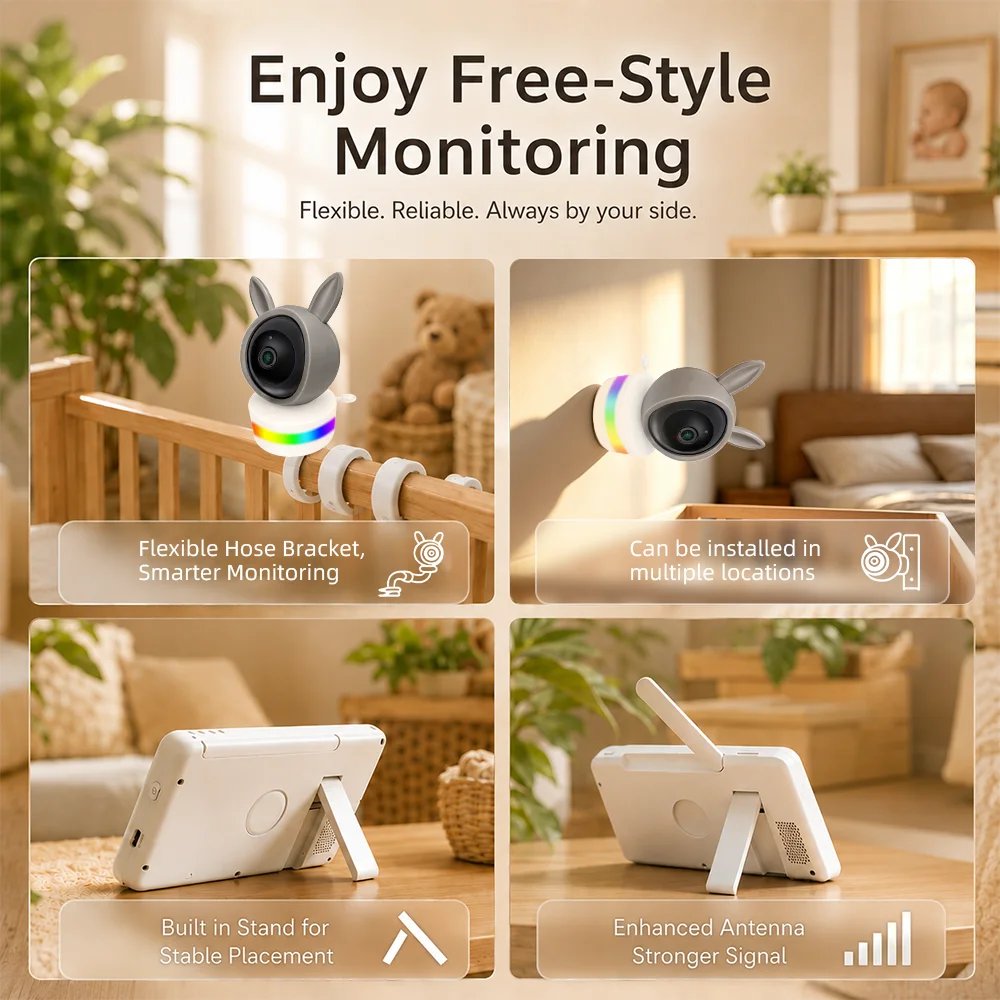 1080P Wi-Fi baby monitor gallery image 5