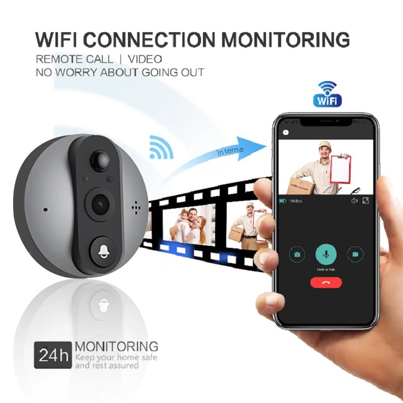 1080P Tuya Wi-Fi video doorbell gallery image 3