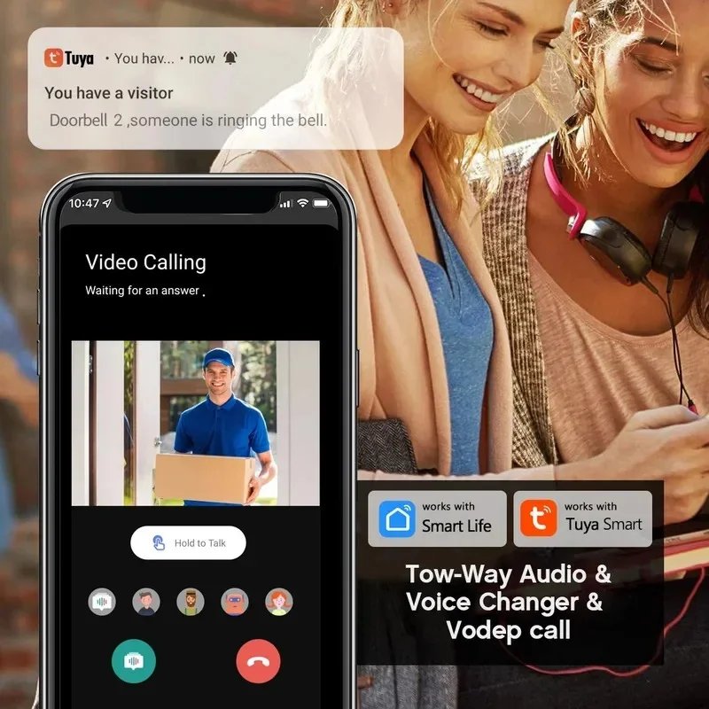 Tuya Wi-Fi video doorbell gallery image 2