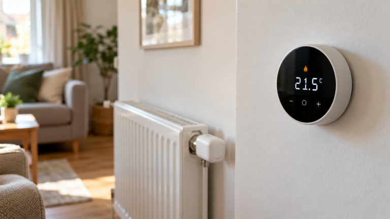 Smart Thermostat in a Cosy Home