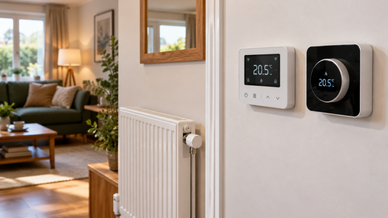 Smart Thermostats in a Cosy Modern Home